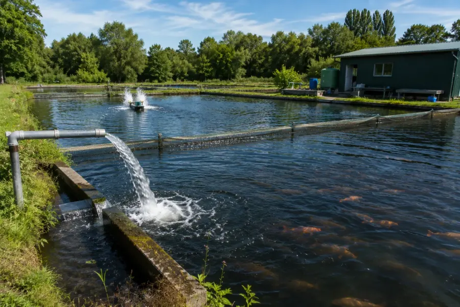 Wasserbecken für die Fischzucht